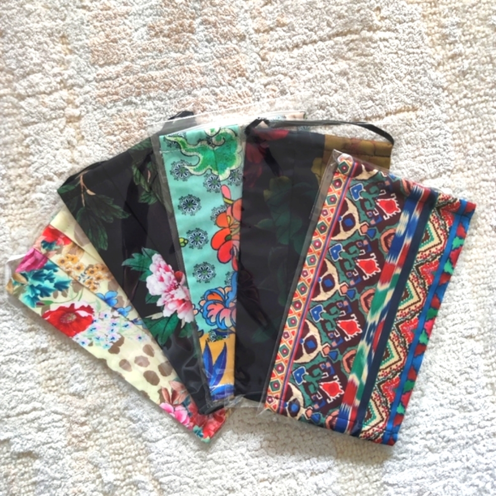 Johnny Was 5-Piece Cotton Sateen Face Mask Set